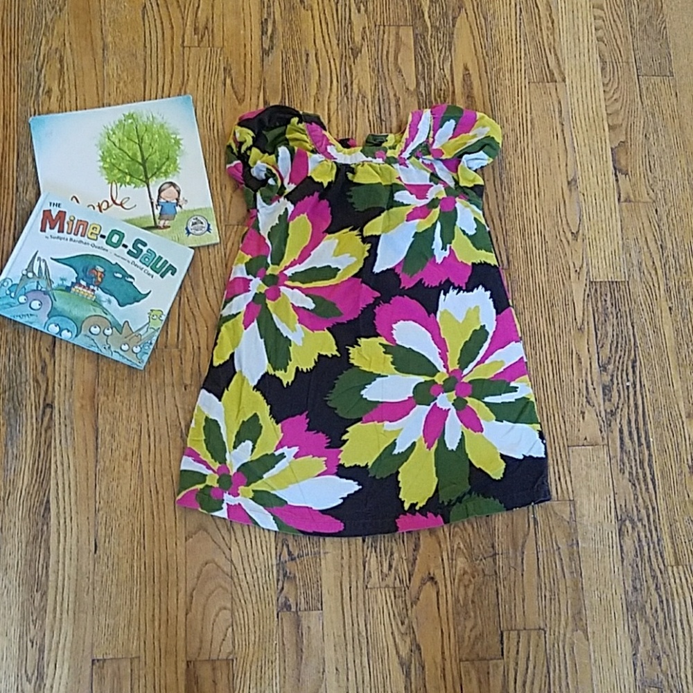 Carter's Corduroy Retro Floral Dress